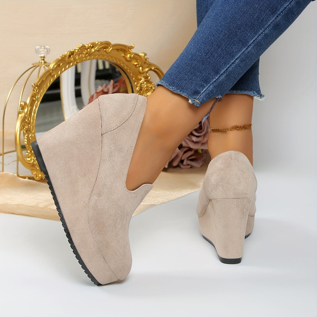 Loafers – Plateauhak En Stevige Neus En Snelle Aantrek
