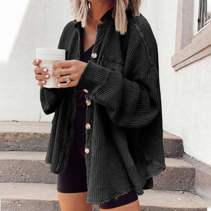 Los Geribd Vest Met Open Voorzijde Knit Jacket