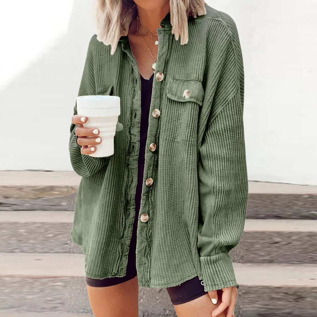 Los Geribd Vest Met Open Voorzijde Knit Jacket