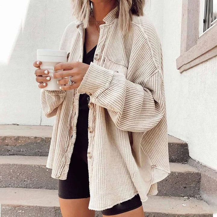 Los Geribd Vest Met Open Voorzijde Knit Jacket