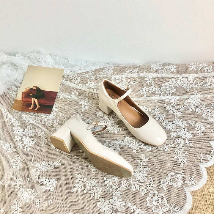 Mary Jane Hakken - Vierkante Teen & Comfortabele Pasvorm