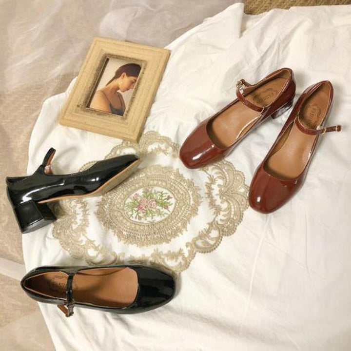 Mary Jane Hakken - Vierkante Teen & Comfortabele Pasvorm