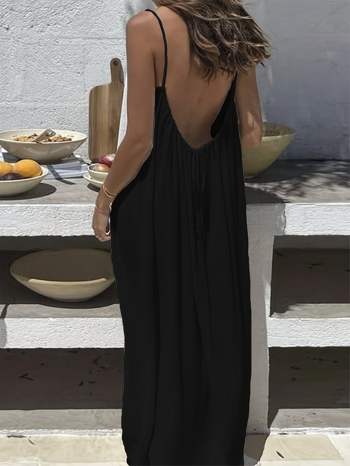 Maxi Jurk – Mouwloos Ontwerp & Comfortabele Losse Pasvorm