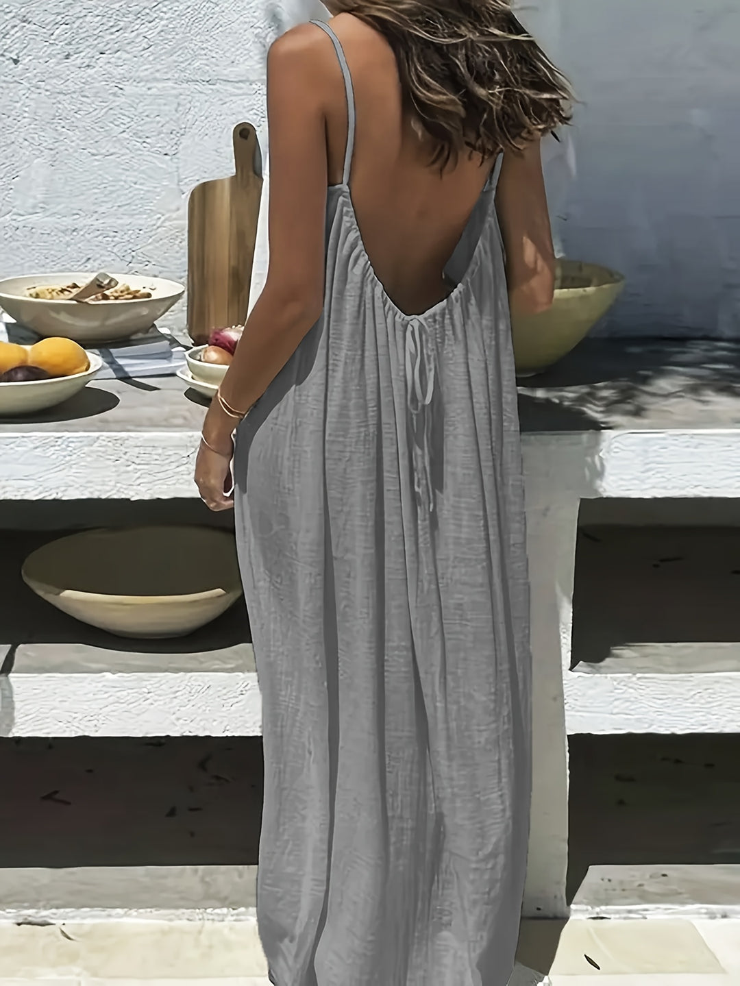 Maxi Jurk – Mouwloos Ontwerp & Comfortabele Losse Pasvorm