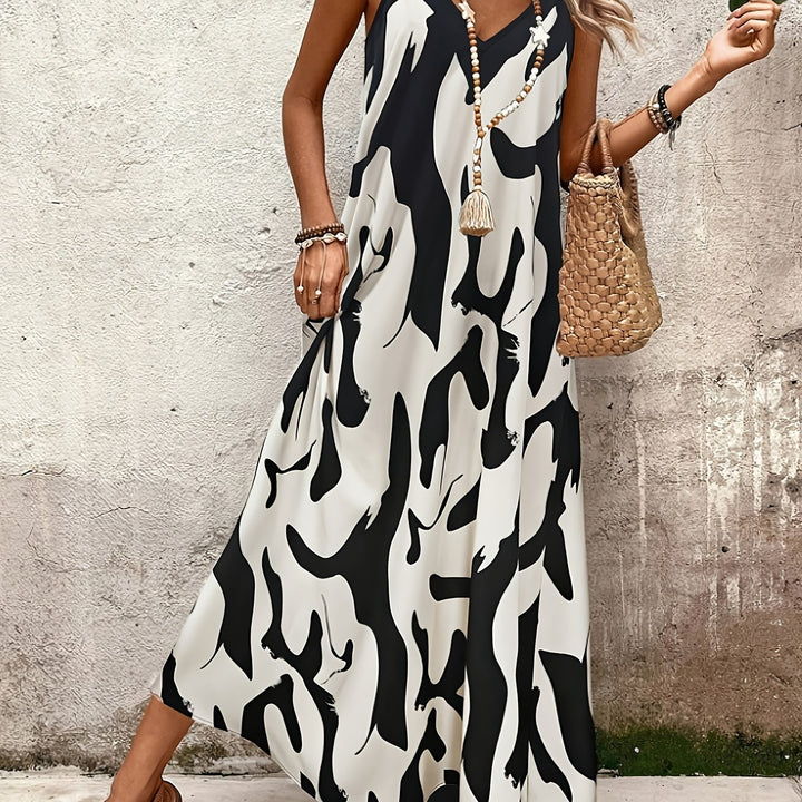 Maxi Jurk – Mouwloos Ontwerp & Comfortabele Pasvorm