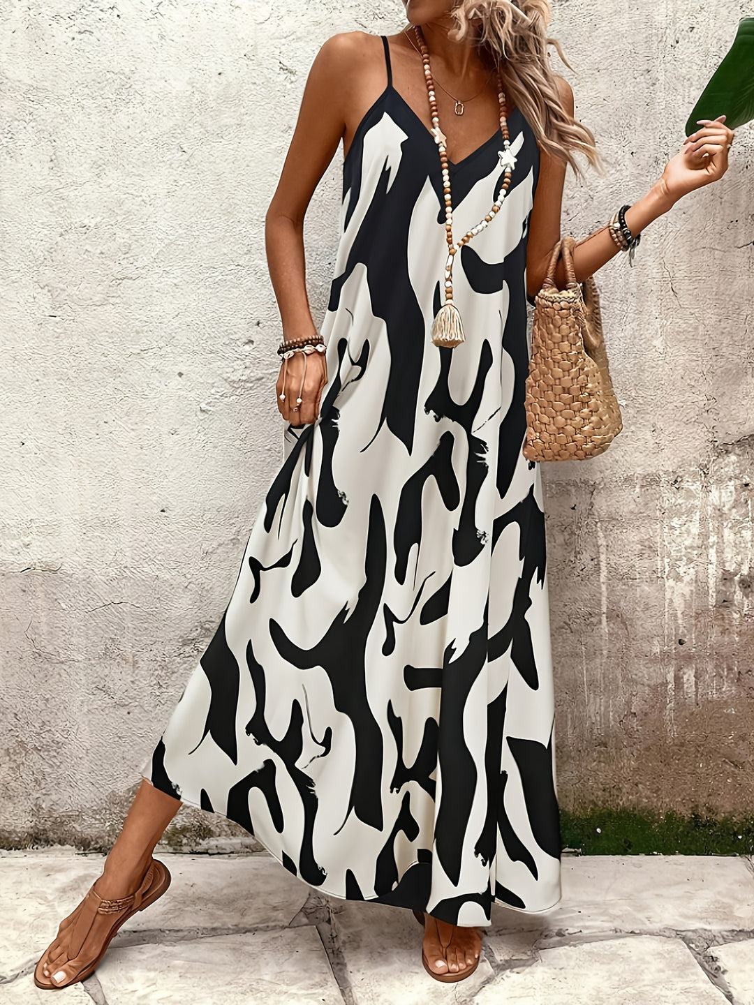 Maxi Jurk – Mouwloos Ontwerp & Comfortabele Pasvorm