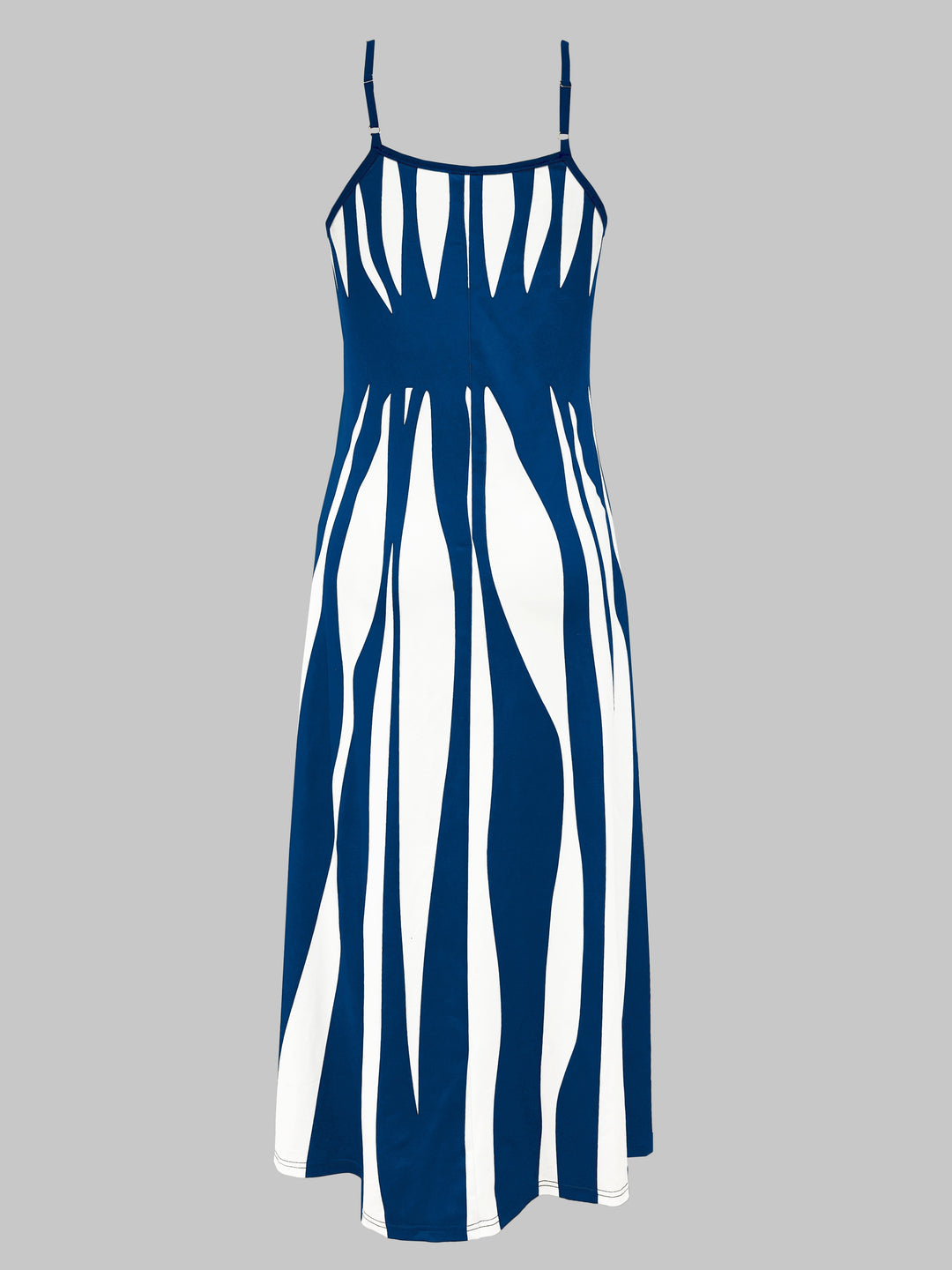 Maxi Jurk - V Hals Detail & Duurzaam Katoen-Polyester Mengsel