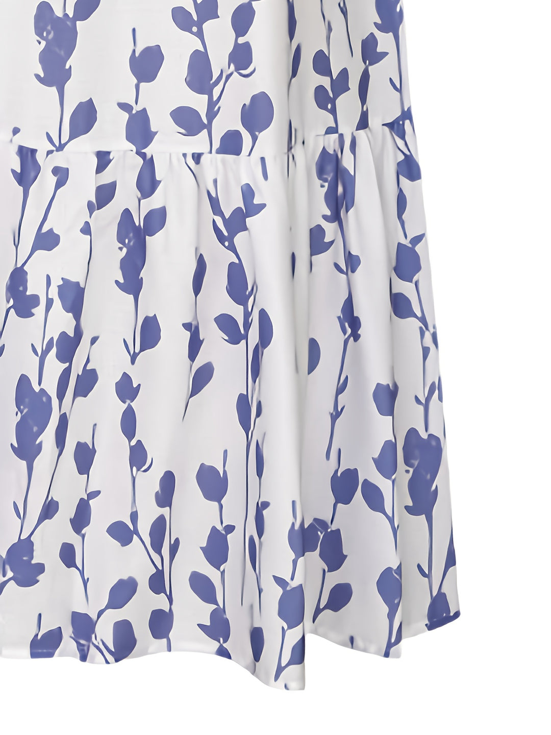 Maxi Jurk – V Hals & Ruches Met Bloemenprint