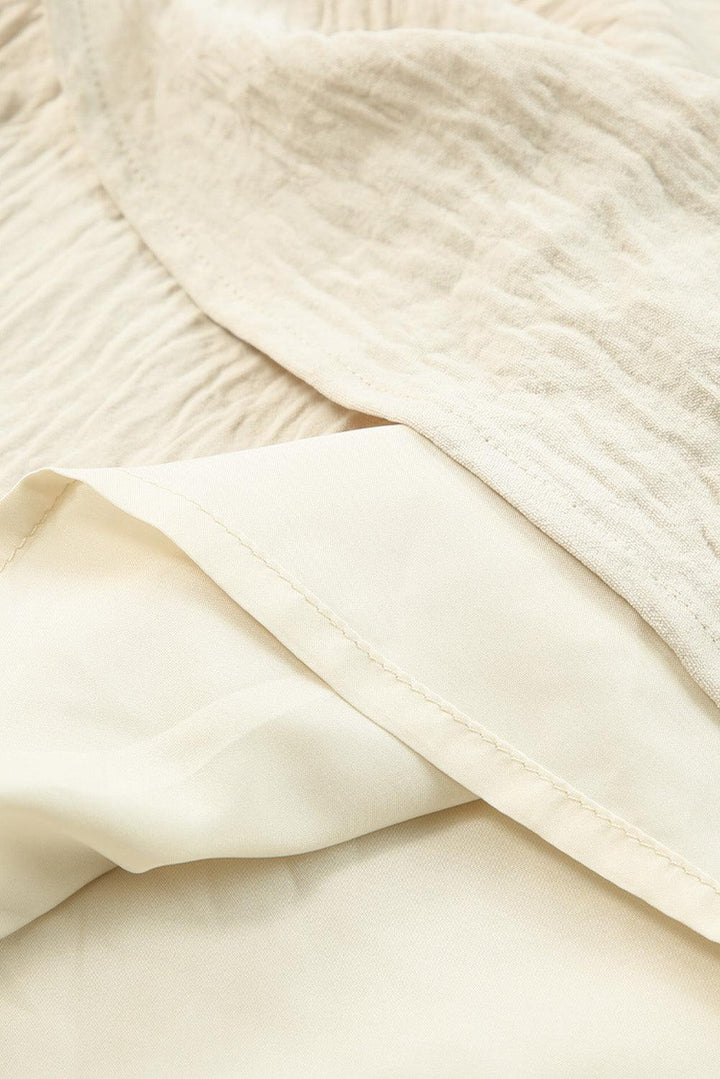 Maxi-Jurk - V-hals en Elastische Tailleband & Fijne Pasvorm