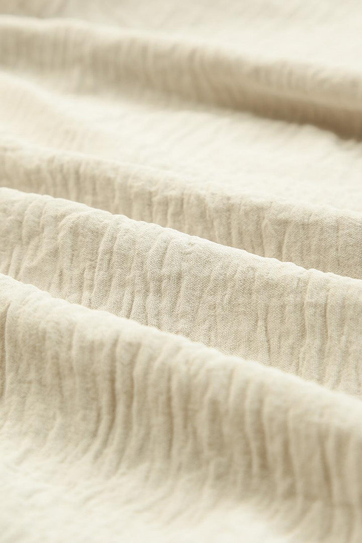Maxi-Jurk - V-hals en Elastische Tailleband & Fijne Pasvorm