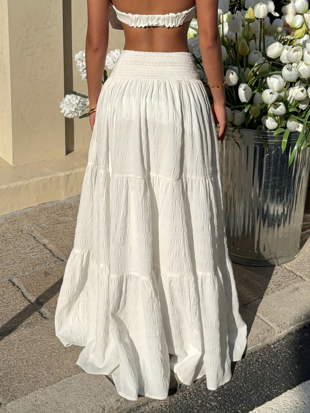 Maxi-Rok – Hoge Taille & Wijdvallend Ontwerp