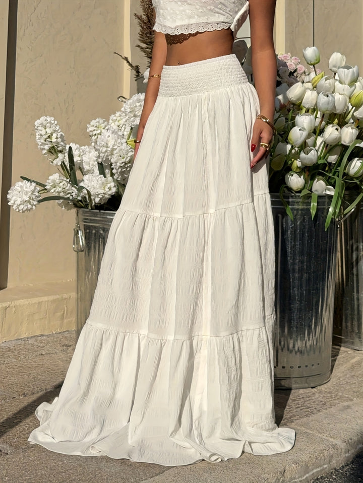 Maxi-Rok – Hoge Taille & Wijdvallend Ontwerp