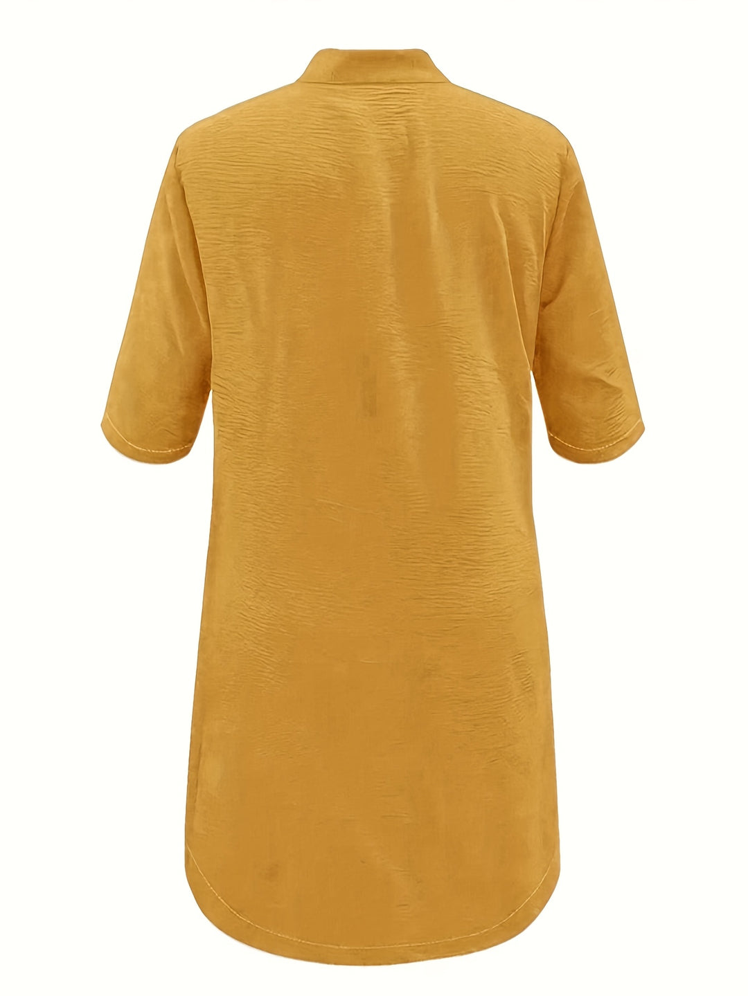 Midi Jurk – Knoopsluiting & Comfortabele Polyester Mix