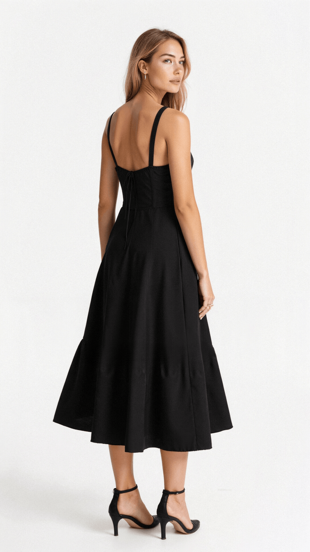 Midi jurk – Soepelvallende Rok