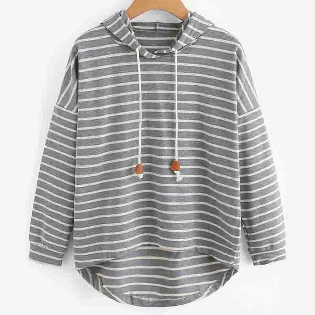 Modern Gestreept Katoenen Casual Overhemd