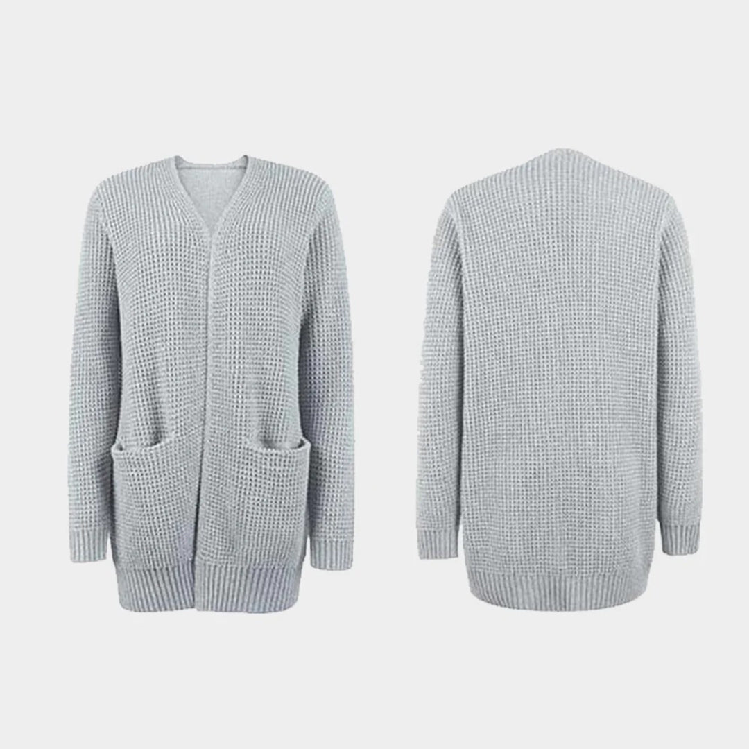 Modieus Gebreid Vest Met Uniek Patroon