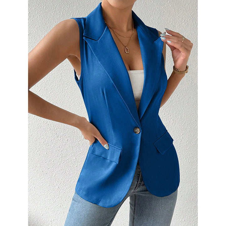Mouwloze Blazer – Open Voorkant & Fitted Pasvorm