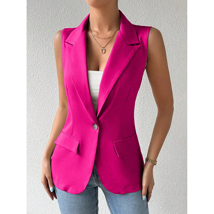 Mouwloze Blazer – Open Voorkant & Fitted Pasvorm