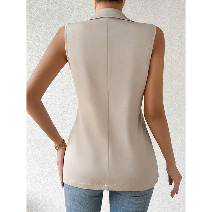 Mouwloze Blazer – Open Voorkant & Fitted Pasvorm