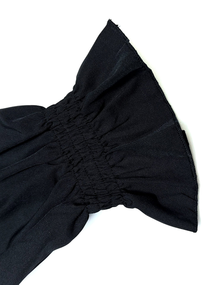Off-Shoulder Top - Lange Mouwen & Rimpel Onderzijde Design