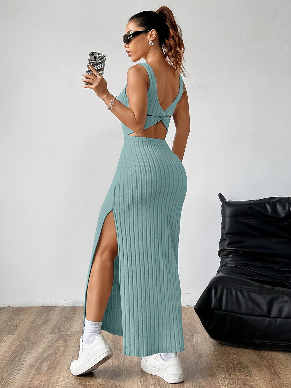 Open Rug Vestjurk – Effen Kleur & Comfortabele Pasvorm