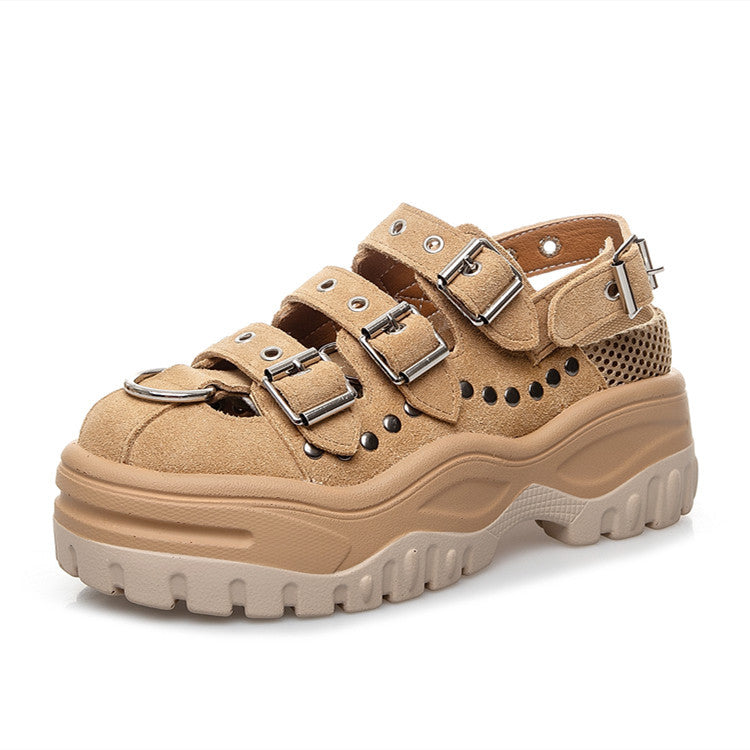 Plateau Sandalen - Ronde Teen & Platte Hak