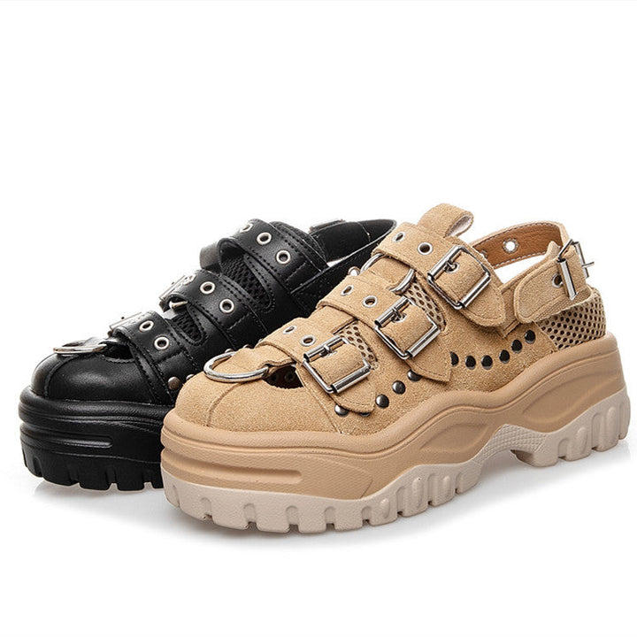 Plateau Sandalen - Ronde Teen & Platte Hak