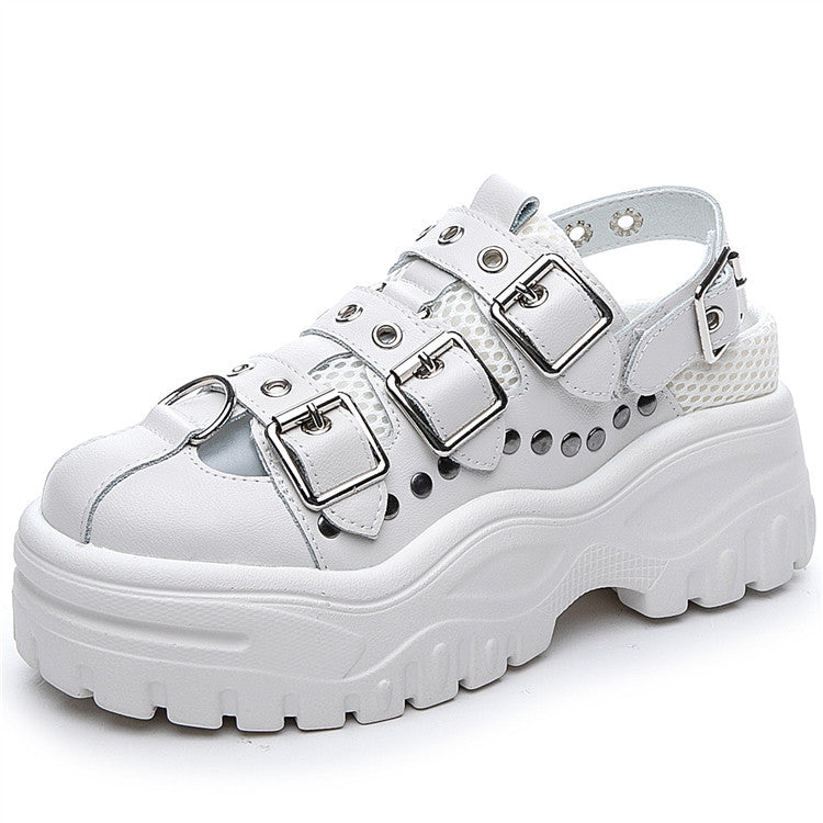 Plateau Sandalen - Ronde Teen & Platte Hak
