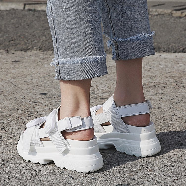 Plateau Sandalen - Ronde Teen & Zacht Gevoel