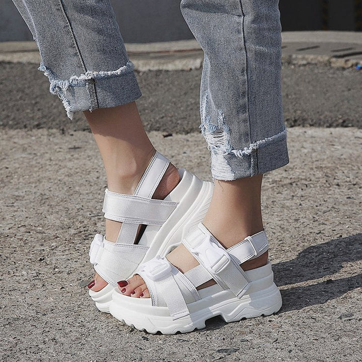Plateau Sandalen - Ronde Teen & Zacht Gevoel