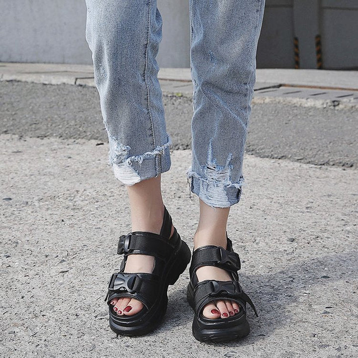 Plateau Sandalen - Ronde Teen & Zacht Gevoel
