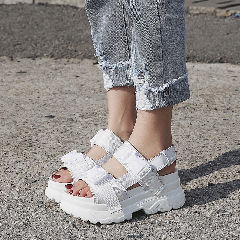 Plateau Sandalen - Ronde Teen & Zacht Gevoel
