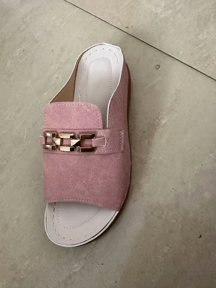 Platform Slippers – Visvormige Teen & Flexibele Zool