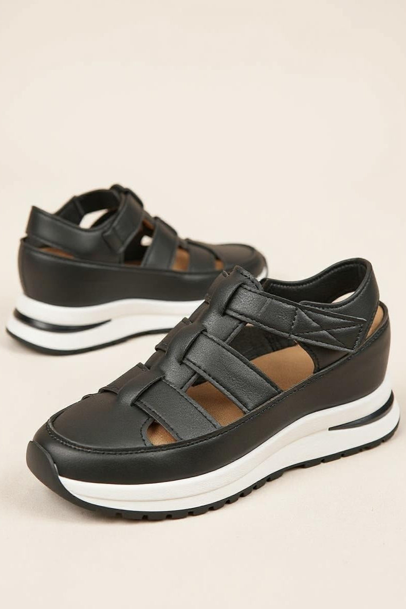 Platformsandalen – Klittenbandjes & Gewatteerde Zool