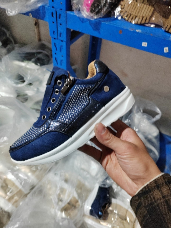Platformschoen - Sponszool Met Kruisbanden En Demping