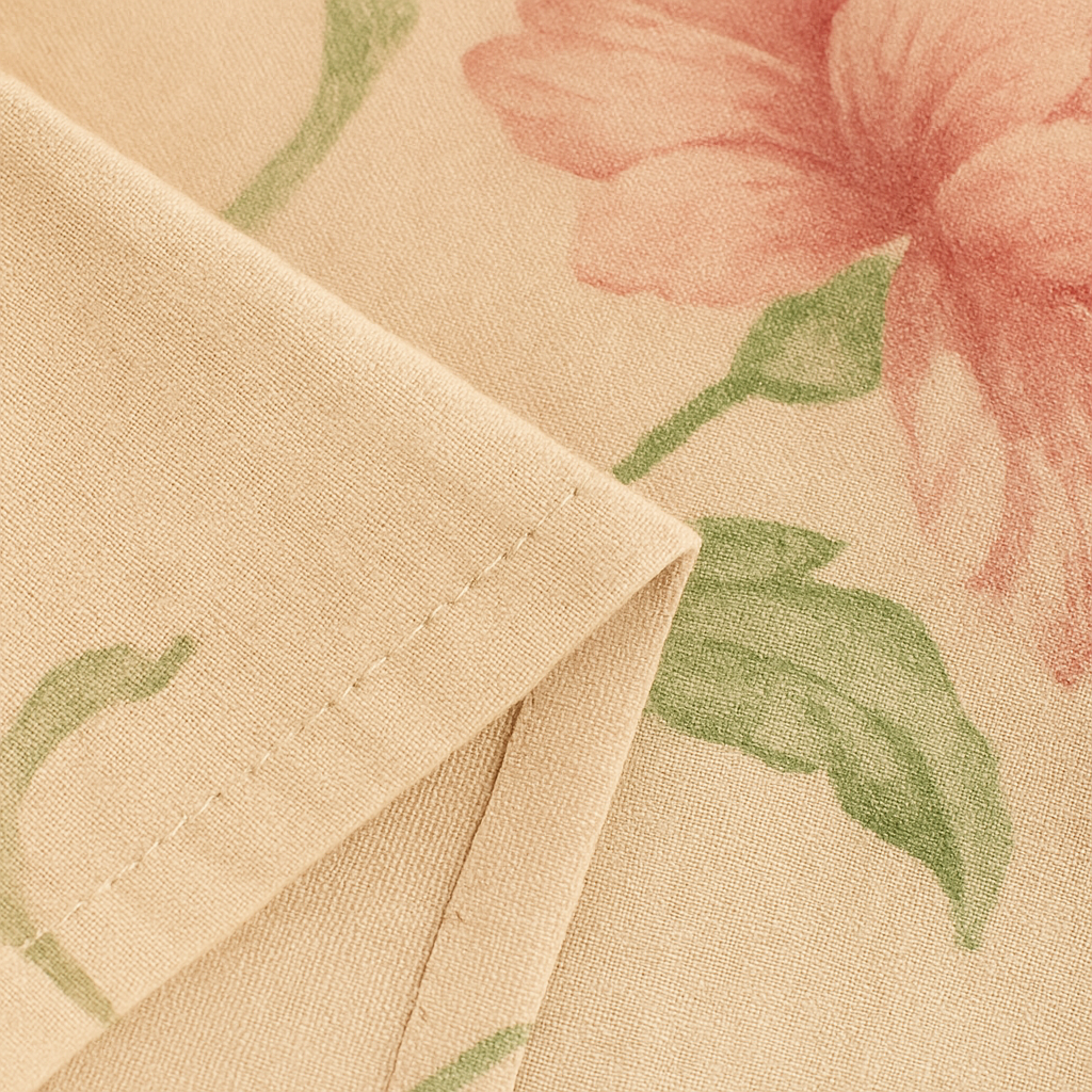 Poe - Vintage kanten jurk met botanische bloemenprint