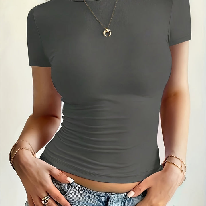 Polyester T-shirt – Korte Mouwen & Flexibele Vorm