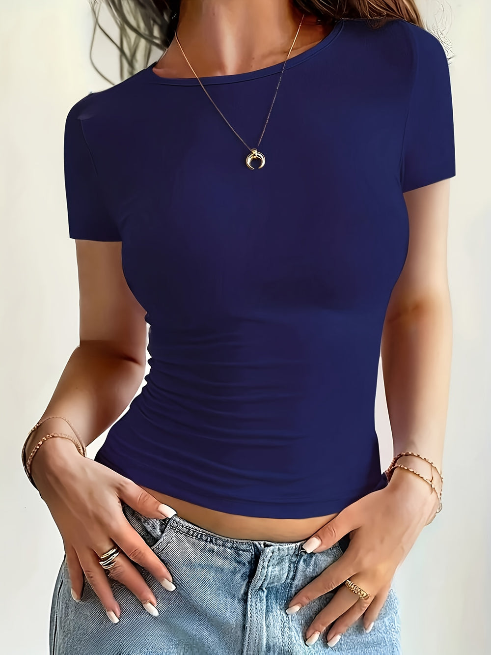 Polyester T-shirt – Korte Mouwen & Flexibele Vorm