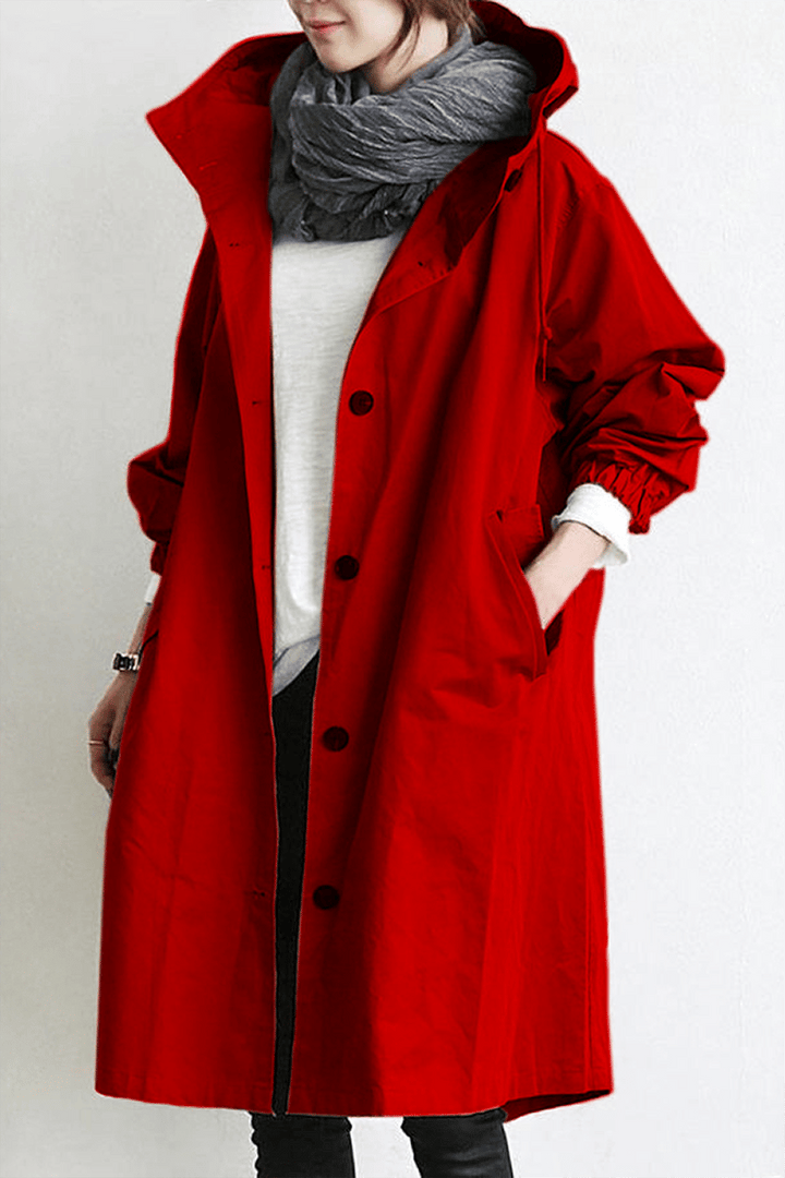 Reena - Waterdichte trenchcoat met capuchon
