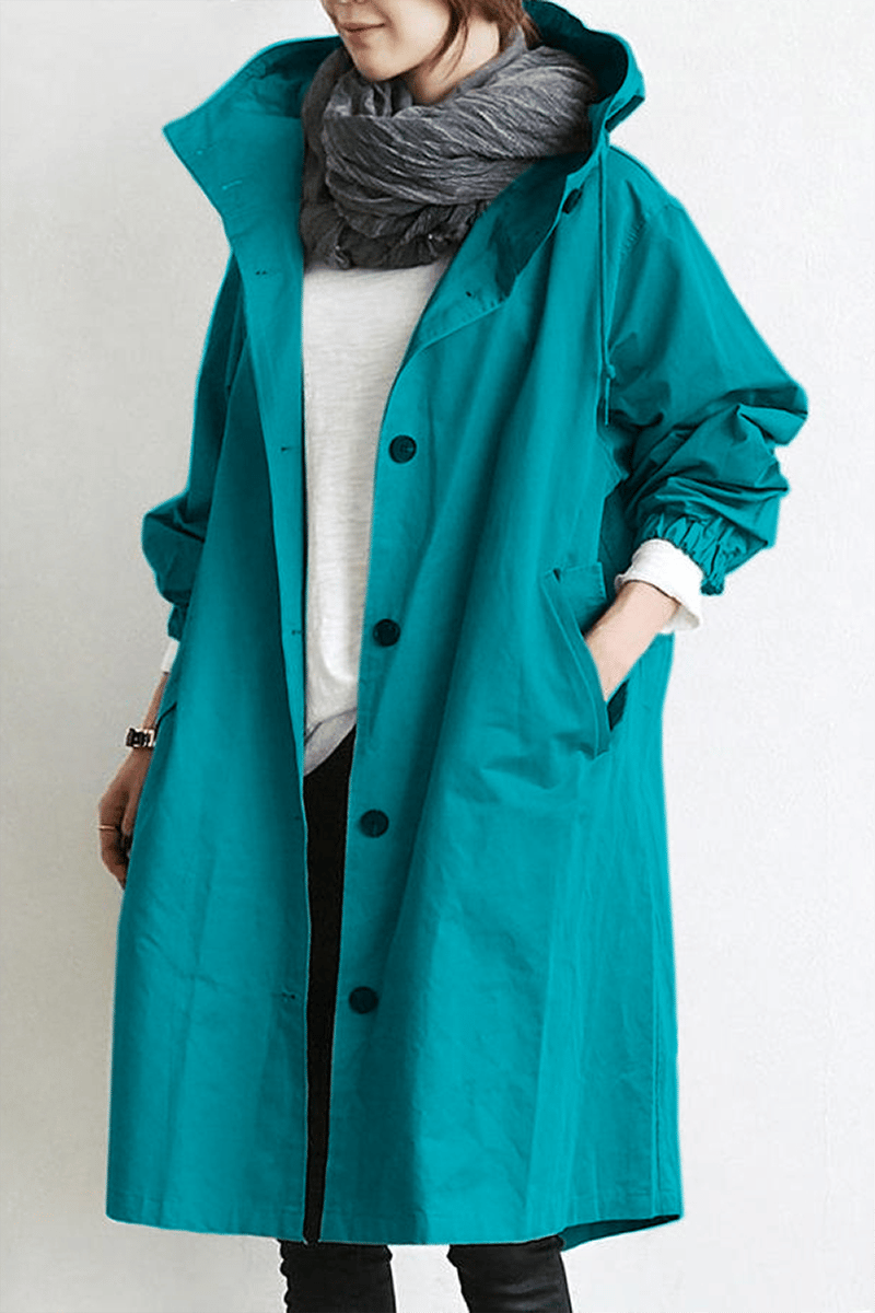Reena - Waterdichte trenchcoat met capuchon