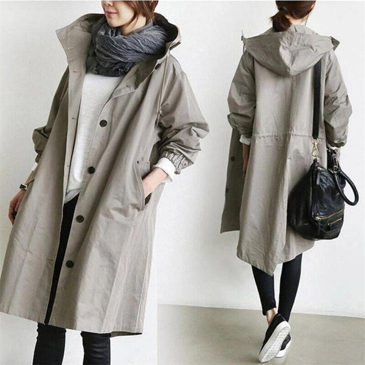 Reena - Waterdichte trenchcoat met capuchon