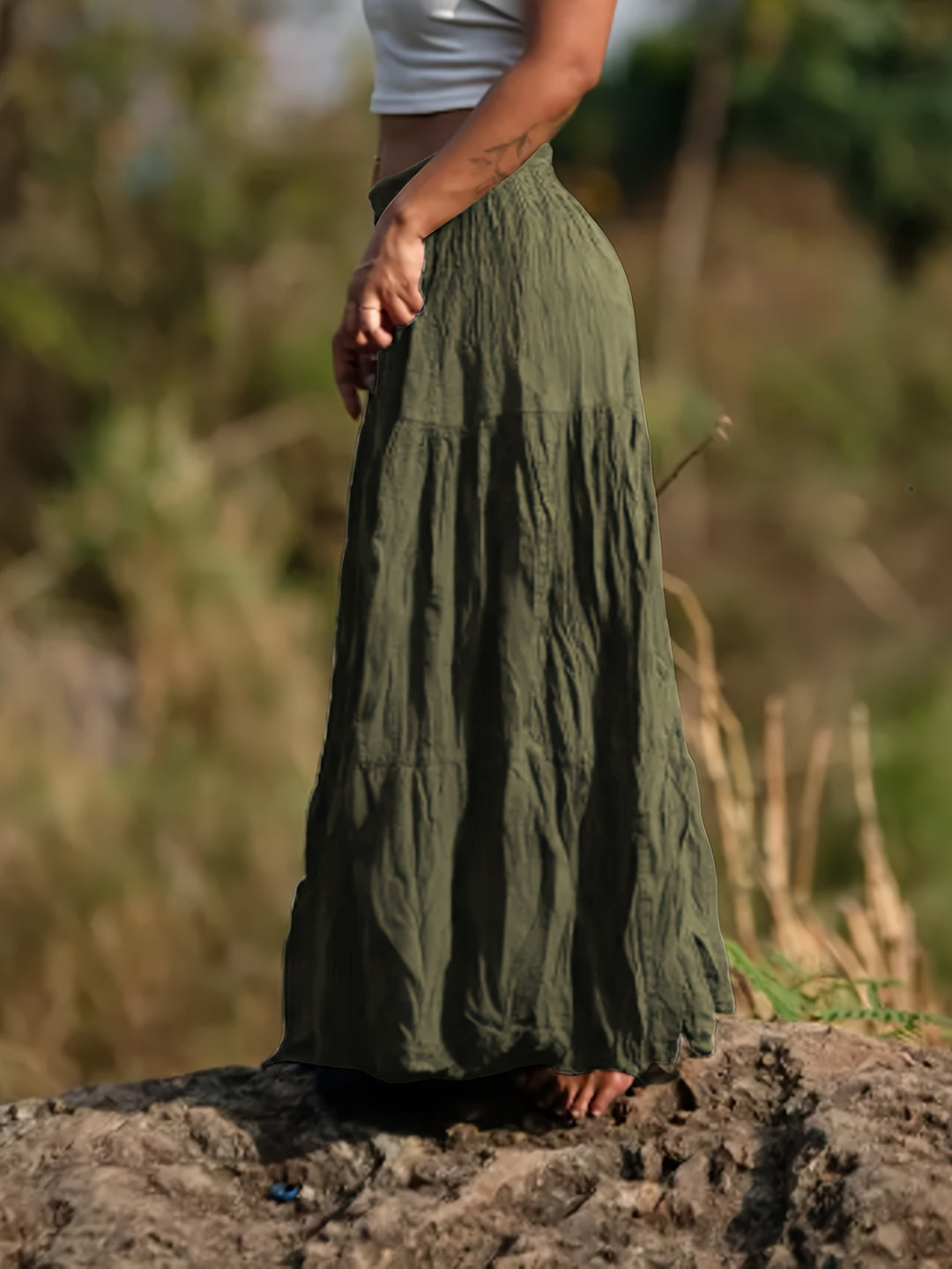 Rok – Uitlopende Vorm & Elastische Taille