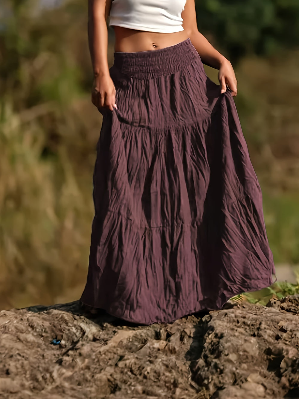 Rok – Uitlopende Vorm & Elastische Taille