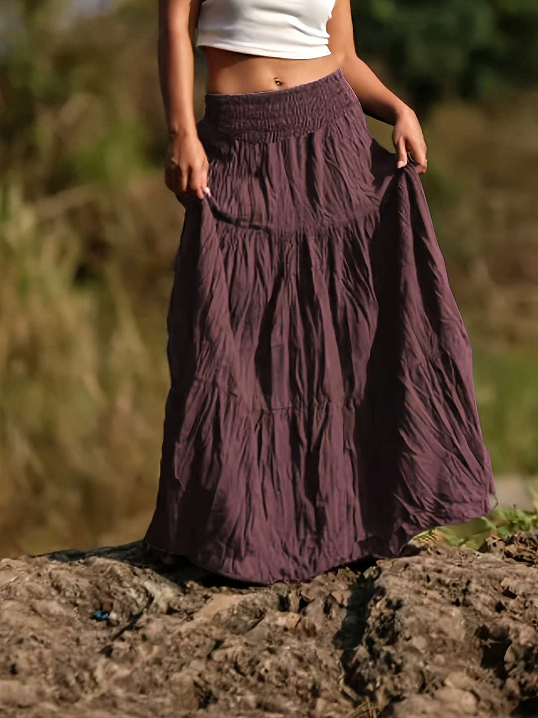 Rok – Uitlopende Vorm & Elastische Taille