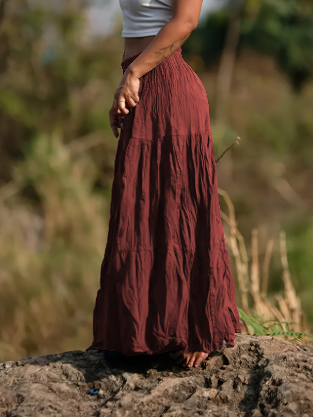 Rok – Uitlopende Vorm & Elastische Taille