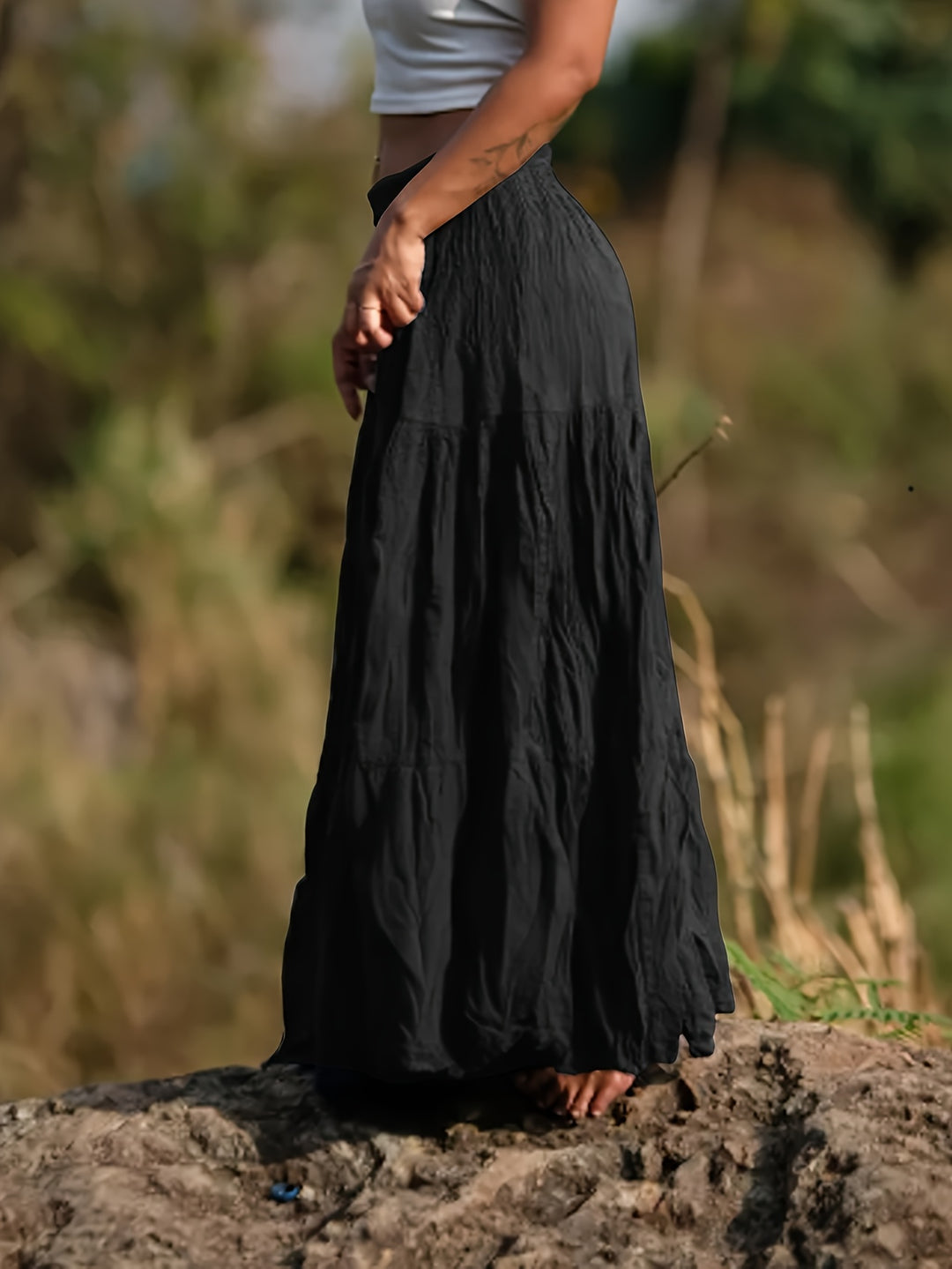 Rok – Uitlopende Vorm & Elastische Taille