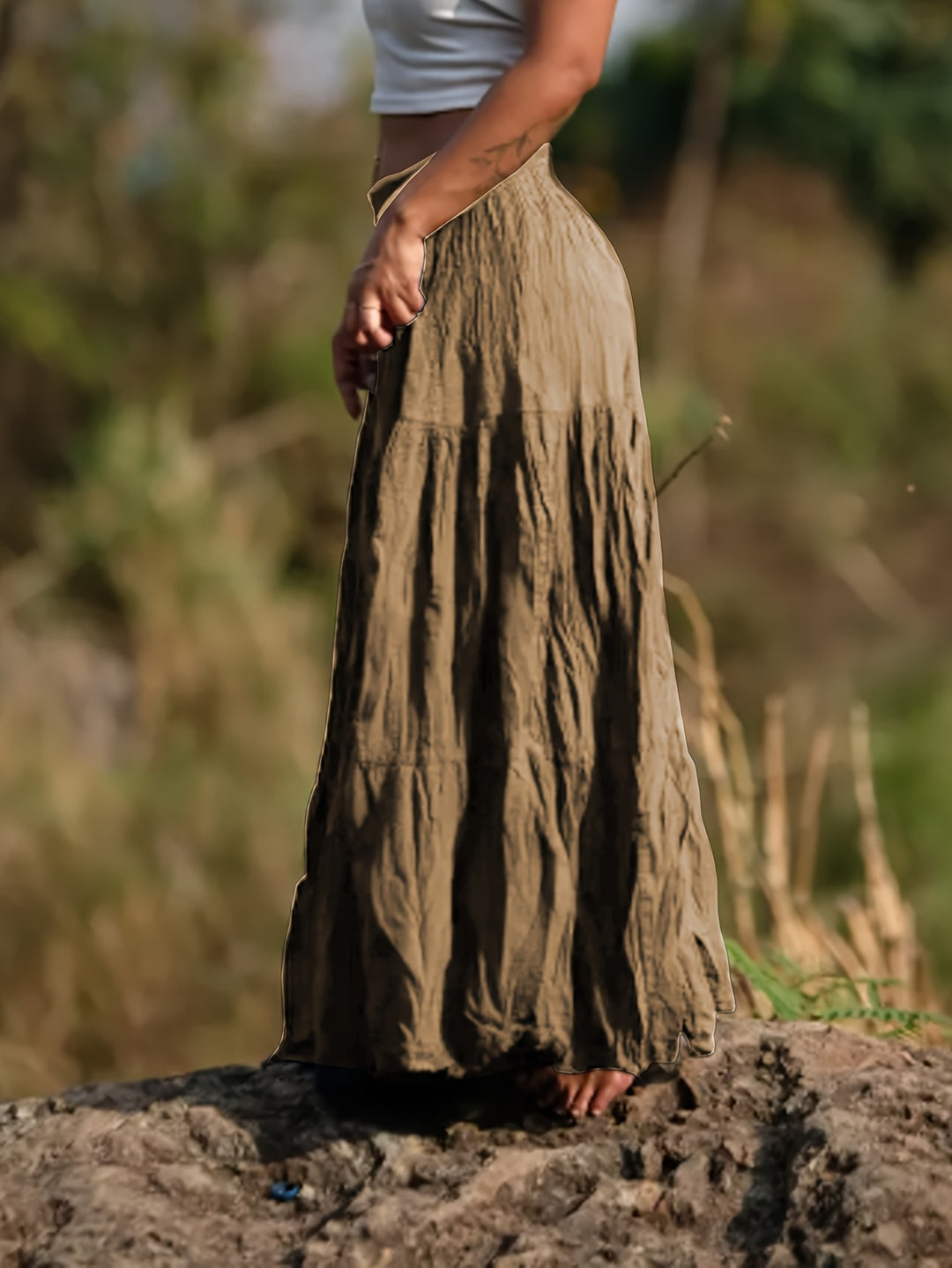 Rok – Uitlopende Vorm & Elastische Taille