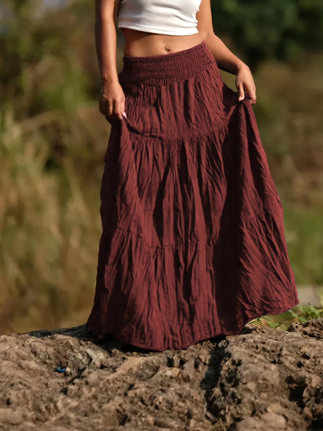 Rok – Uitlopende Vorm & Elastische Taille