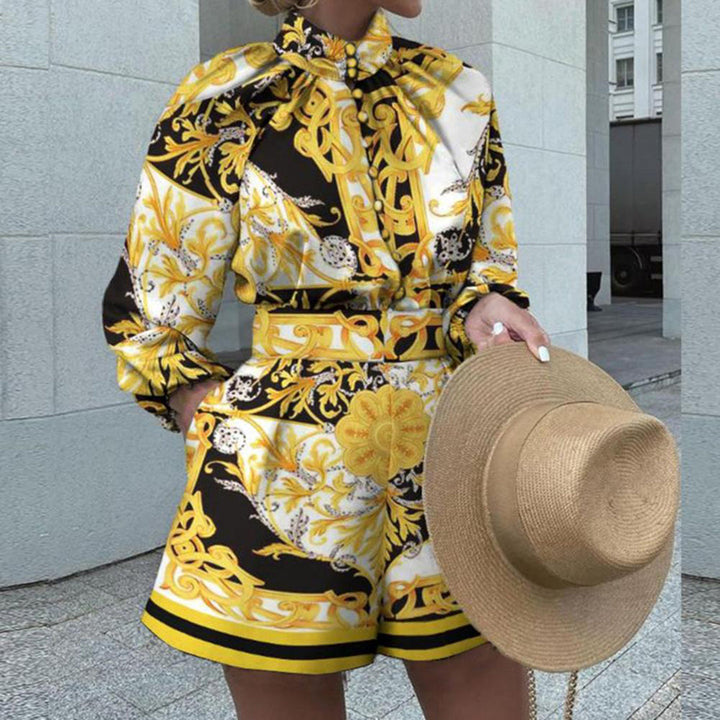 Romper - Hoge Kraag Ontwerp & Geknoopte Look