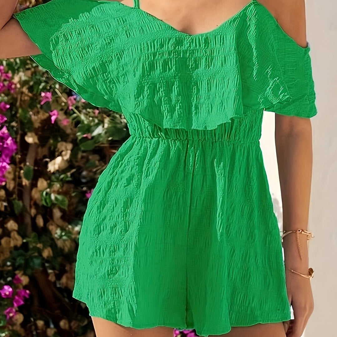 Romper – Schoudervrij Ontwerp & Elastische Taille